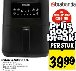Vomar Voordeelmarkt Brabantia Airfryer XXL aanbieding