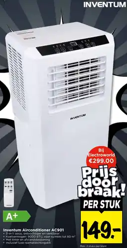 Vomar Voordeelmarkt Inventum Airconditioner AC901 aanbieding