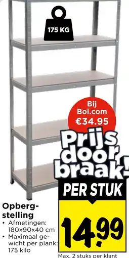 Vomar Voordeelmarkt Opbergstelling aanbieding