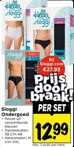Vomar Voordeelmarkt Sloggi Ondergoed aanbieding
