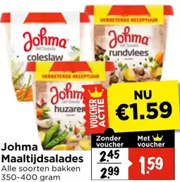 Vomar Voordeelmarkt Johma Maaltijdsalades aanbieding