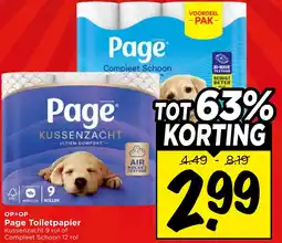 Vomar Voordeelmarkt Page Toiletpapier aanbieding