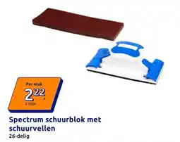 Action Spectrum schuurblok met schuurvellen aanbieding