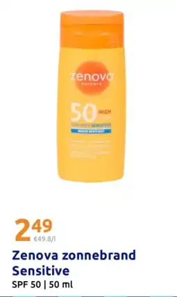 Action Zenova zonnebrand Sensitive aanbieding