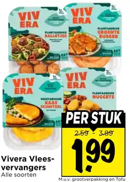 Vomar Voordeelmarkt Vivera Vleesvervangers aanbieding