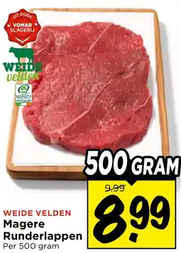 Vomar Voordeelmarkt Magere Runderlappen aanbieding