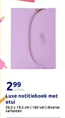 Action Luxe notitieboek met aanbieding