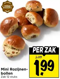 Vomar Voordeelmarkt Mini Rozijnenbollen aanbieding