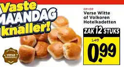 Vomar Voordeelmarkt Verse Witte of Volkoren Hotelkadetten aanbieding