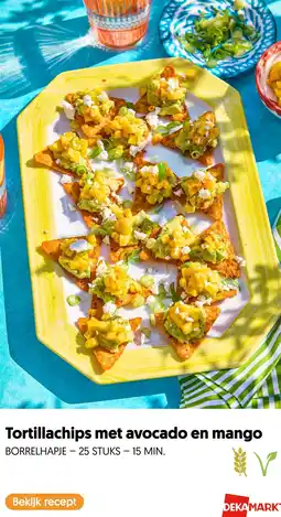 Dekamarkt Tortillachips met avocado en mango aanbieding