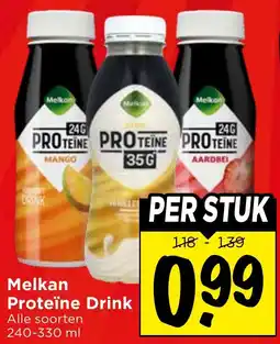 Vomar Voordeelmarkt Melkan Proteïne Drink aanbieding