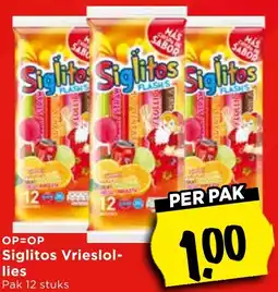 Vomar Voordeelmarkt Siglitos Vrieslollies aanbieding