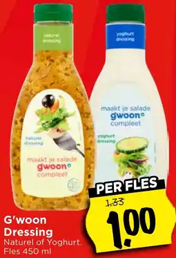 Vomar Voordeelmarkt G'woon Dressing aanbieding