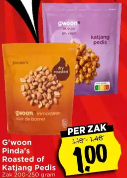 Vomar Voordeelmarkt G'woon Pinda's Roasted of Katjang Pedis aanbieding