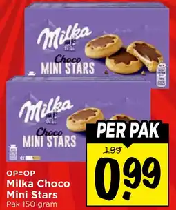 Vomar Voordeelmarkt Milka Choco Mini Stars aanbieding