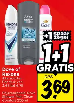 Vomar Voordeelmarkt Dove of Rexona aanbieding