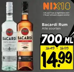 Vomar Voordeelmarkt Bacardi Rum aanbieding