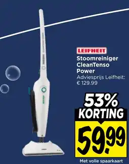 Vomar Voordeelmarkt Leifheit Stoomreiniger CleanTenso Power aanbieding