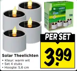 Vomar Voordeelmarkt Solar Theelichten aanbieding