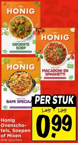 Vomar Voordeelmarkt Honig Ovenschotels, Soepen of Mixen aanbieding