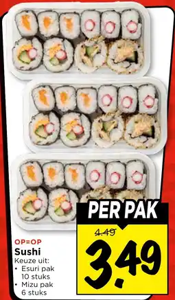 Vomar Voordeelmarkt Sushi aanbieding