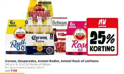 Jumbo Corona, Desperados, Amstel Radler, Amstel Rosé of Liefmans aanbieding