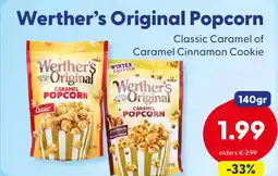 Die Grenze Werther’s Original Popcorn aanbieding