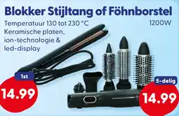 Die Grenze Blokker Stijltang of Föhnborstel aanbieding