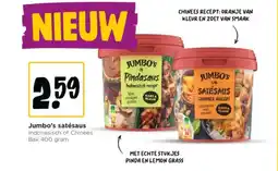 Jumbo Jumbo's satésaus aanbieding
