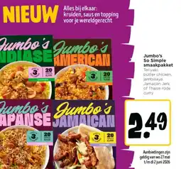 Jumbo Jumbo's So Simple smaakpakket aanbieding