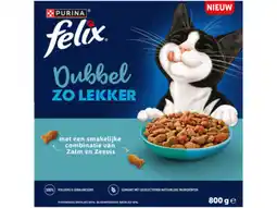 Hoogvliet Felix Kattenbrokken zalm, zeevis en rode biet aanbieding