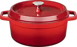 Bol.com Sola Gietijzeren Braadpan - Ø 28 cm - Oranje/rood - Inclusief deksel aanbieding