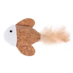 Zooplus TIAKI Kattenspeelgoed kurk-vis met kattenkruid - 1 stuk aanbieding