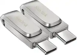 Coolblue SanDisk Ultra Dual Drive 3.1 Luxe 64GB Duo Pack aanbieding