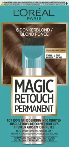 De Online Drogist L'Oréal Paris Magic Retouch Permanent 6 Donkerblond aanbieding