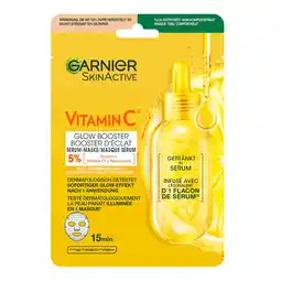 De Online Drogist Garnier SkinActive Vitamin C Glow Booster Serum Masker aanbieding