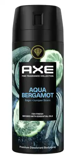 De Online Drogist Axe Deodorant Bodyspray Aqua Bergamot aanbieding