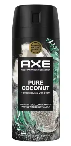 De Online Drogist Axe Deodorant Bodyspray Pure Coconut aanbieding