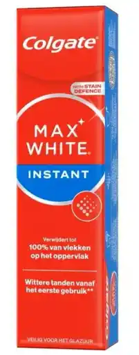 De Online Drogist Colgate Max White Instant Tandpasta aanbieding