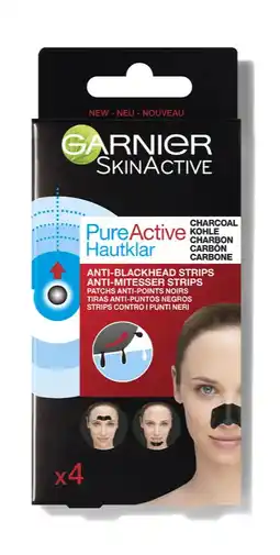 De Online Drogist Garnier PureActive Charcoal Anti Mee-Eters Strips aanbieding