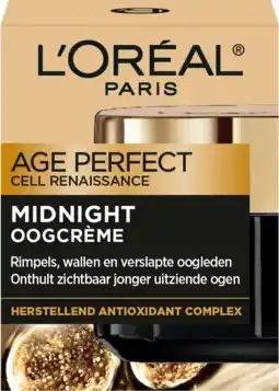 De Online Drogist L'Oréal Paris Age Perfect Cell Renaissance Midnight Oogcrème aanbieding