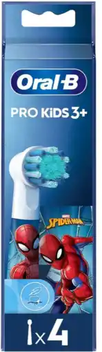 De Online Drogist Oral-B Pro Kids 3+ Marvel Spiderman Opzetborstels aanbieding