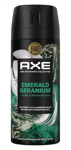 De Online Drogist Axe Deodorant Bodyspray Emerald Geranium aanbieding