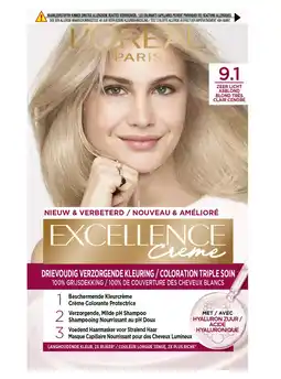 De Online Drogist L'Oréal Paris Excellence Creme - 9.1 Zeer Licht Asblond aanbieding