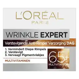 De Online Drogist L'Oréal Paris Wrinkle Expert 65+ Verstevigende Anti-Rimpel Dagcrème aanbieding