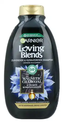De Online Drogist Garnier Loving Blends Magnetic Charcoal Shampoo aanbieding