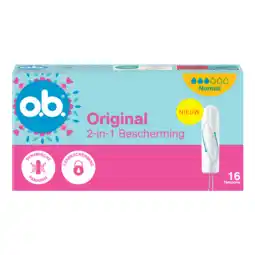 De Online Drogist OB Original Dynamic Fit Tampons Normal 16ST aanbieding