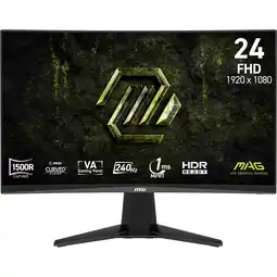 MediaMarkt MSI Mag 245c X24 - 23.6 Inch Full Hd 1920 X 1080 Pixels Va (vertical Alignment) aanbieding