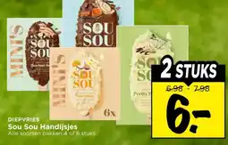 Vomar Voordeelmarkt DIEPVRIES Sou Sou Handijsjes aanbieding