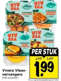 Vomar Voordeelmarkt Vivera Vlees- vervangers aanbieding